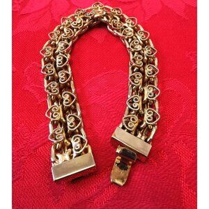 Women's Gold and Silver Plated Charm Bracelet Size Small